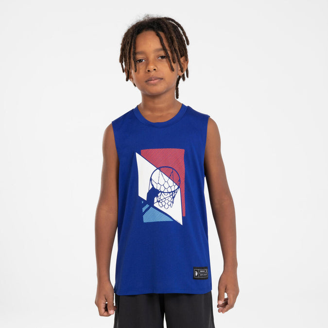 





Kids' Sleeveless Basketball Jersey TS500 Fast, photo 1 of 6