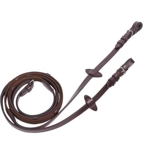 





Horse Riding Leather Grip Reins for Horse 500 - Brown