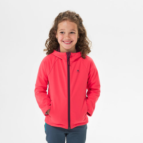 





Kids 2-6 Years Hiking Softshell Jacket MH550 - pink