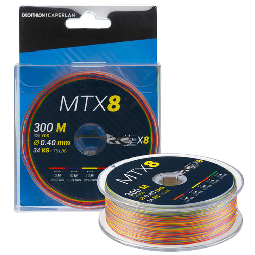 





8-strand EXOTIC braid MTX8 MULTICOLOUR 300 M 40/100 Sea fishing