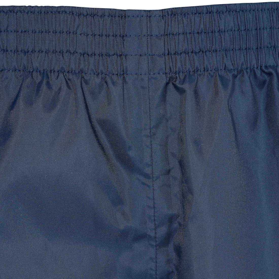 KIDS’ WATERPROOF HIKING OVER TROUSERS - MH100 7-15 YEARS - BLUE