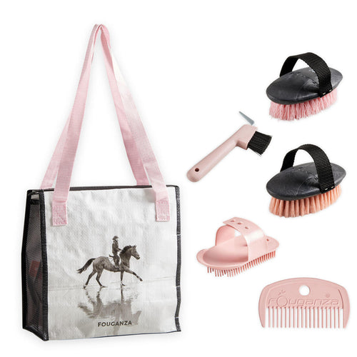 





Kids' Horse Riding Grooming Kit - Pink