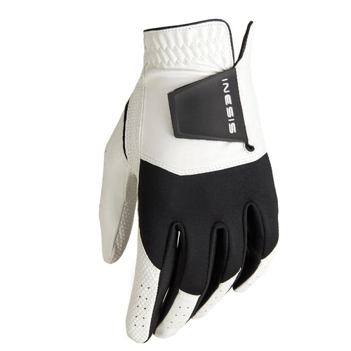 





Women's golf resistance glove for Right-Handed players - white and black