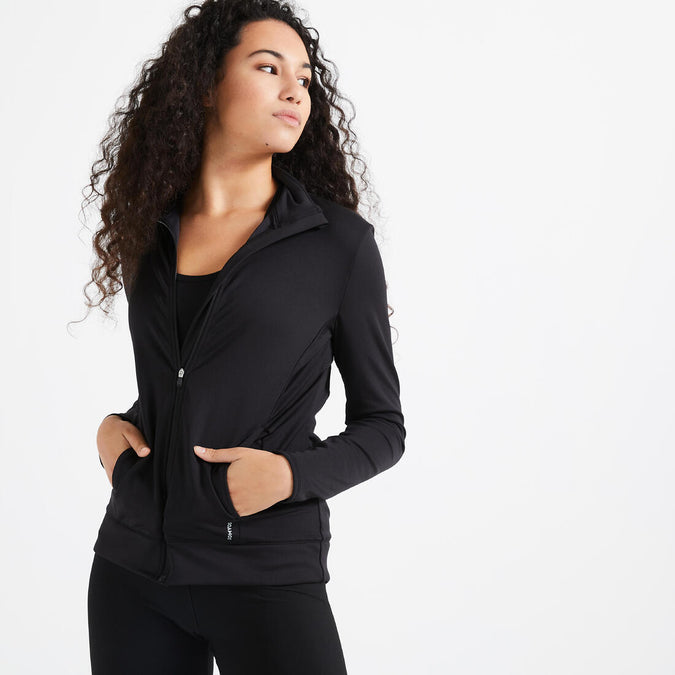 





Women's Straight-Cut Fitness Cardio Jacket - Black, photo 1 of 5