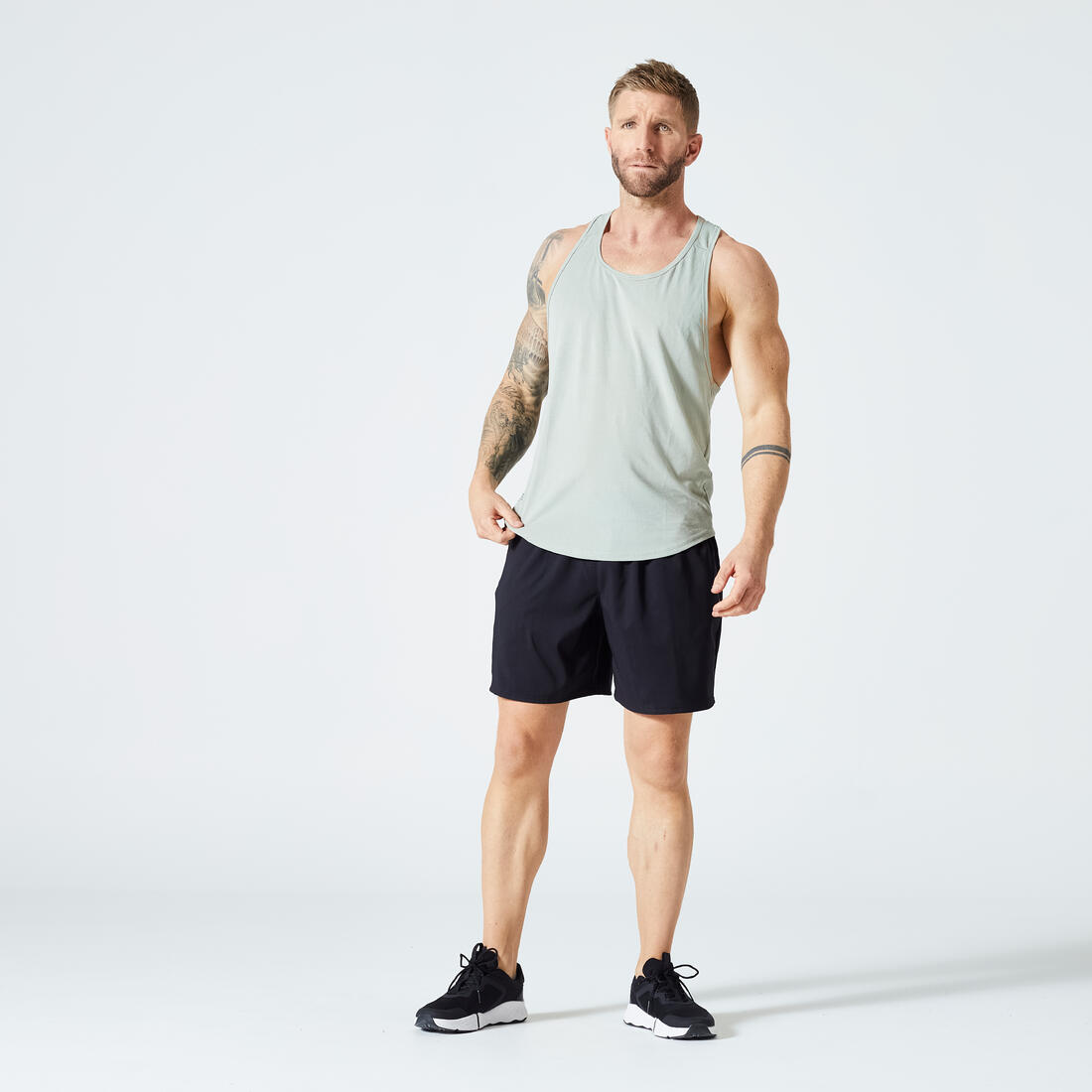 Men's Breathable Performance Weight Training Stringer Tank Top
