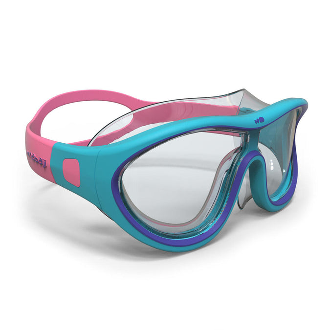 





SWIMMING POOL MASK SWIMDOW SIZE S CLEAR LENSES - BLUE PINK, photo 1 of 5