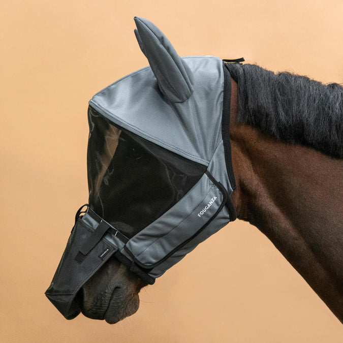 





Horse Riding Fly Mask with Frame for Horse & Pony - Asphalt Grey, photo 1 of 8