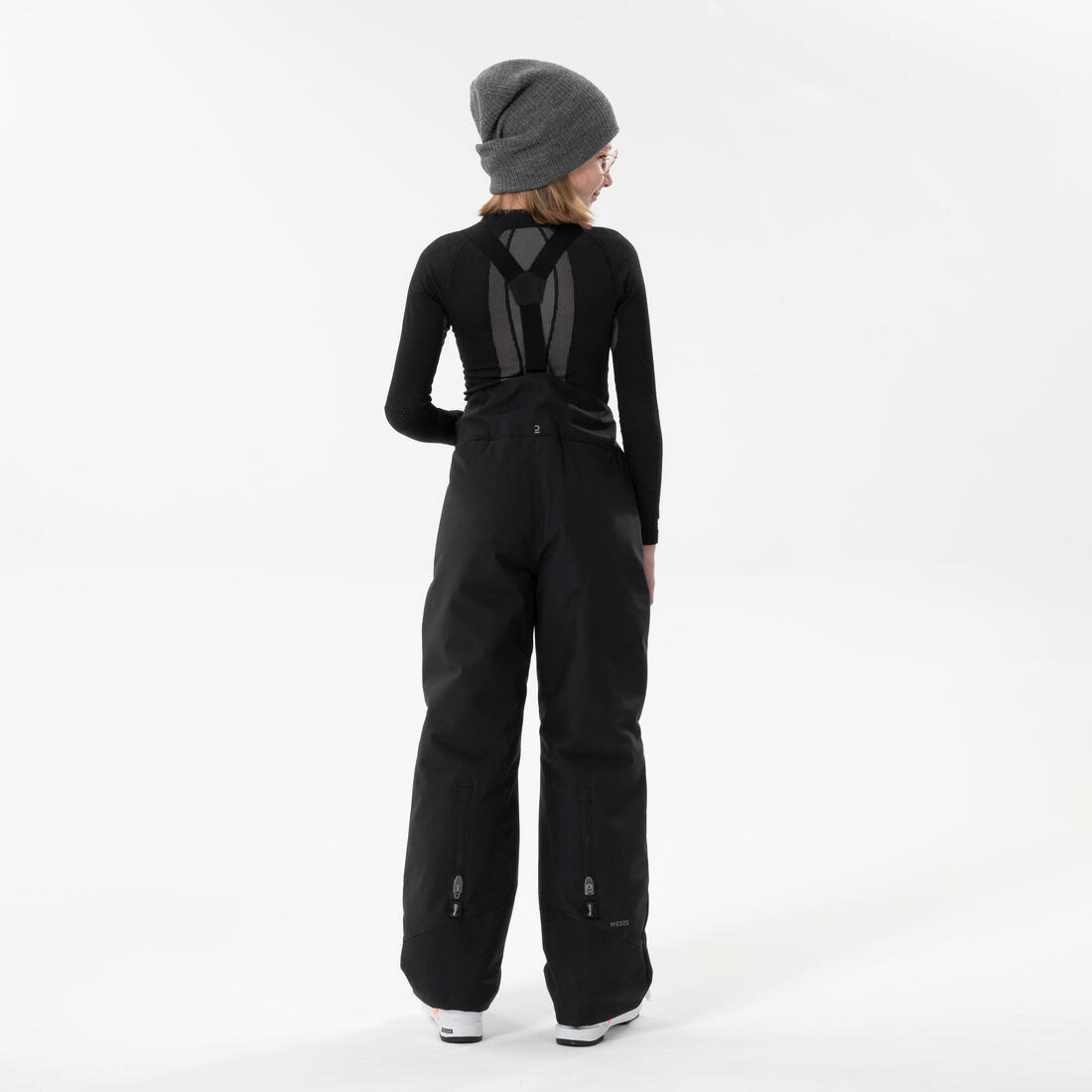 CHILDREN'S WARM AND WATERPROOF SKI TROUSERS -500 PNF-DENIM