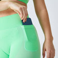 High-Waisted Seamless Fitness Leggings with Phone Pocket