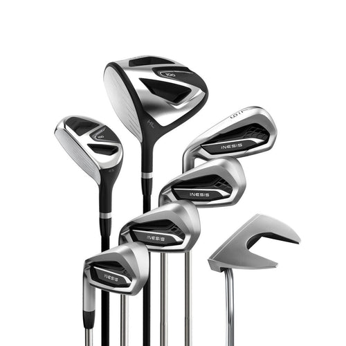 





ADULT GOLF KIT 7 CLUBS LEFT HANDED GRAPHITE SIZE 1 - INESIS 100