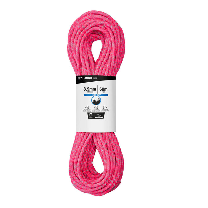 





CLIMBING AND MOUNTAINEERING TRIPLE ROPE STANDARD 8.9 mm x 60 m - EDGE DRY PINK, photo 1 of 4