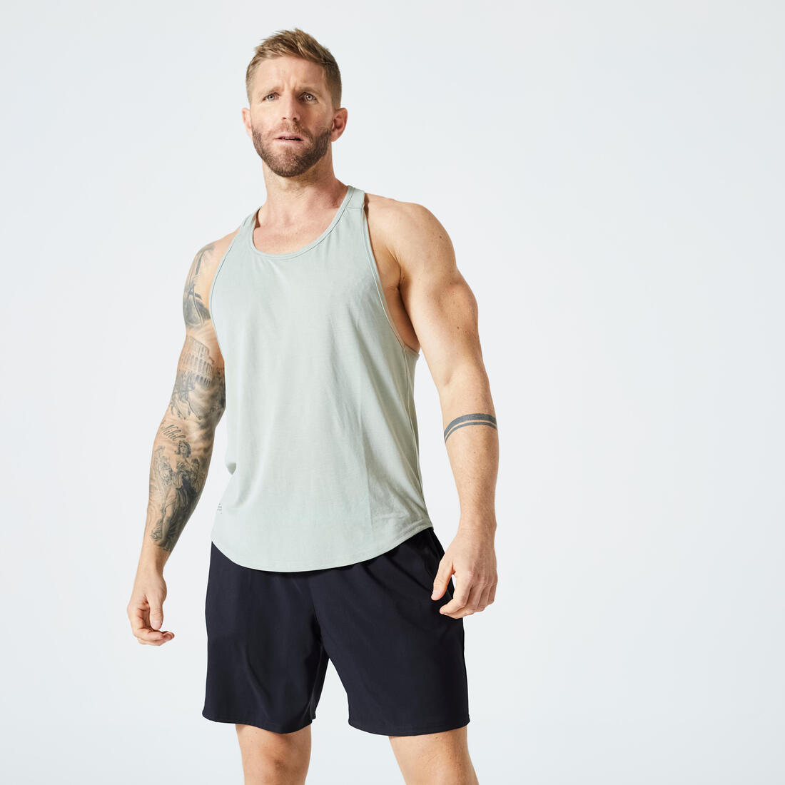 Men's Breathable Performance Weight Training Stringer Tank Top