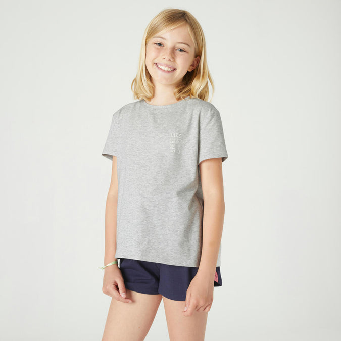 





Girls' Cotton T-Shirt 500, photo 1 of 6