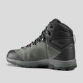 Men's waterproof leather hiking boots - MT100 Wide - Khaki