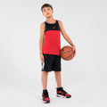 Kids' Reversible Sleeveless Basketball T-Shirt / Jersey T500R