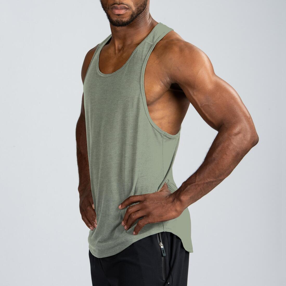 Men's Breathable Performance Weight Training Stringer Tank Top