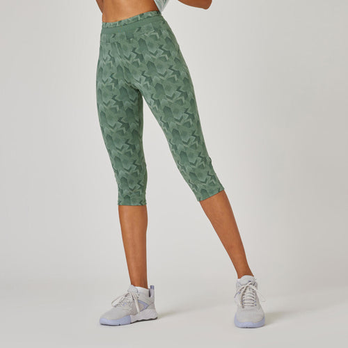 





Majority Cotton Fitness Cropped Bottoms 520 - Green Print