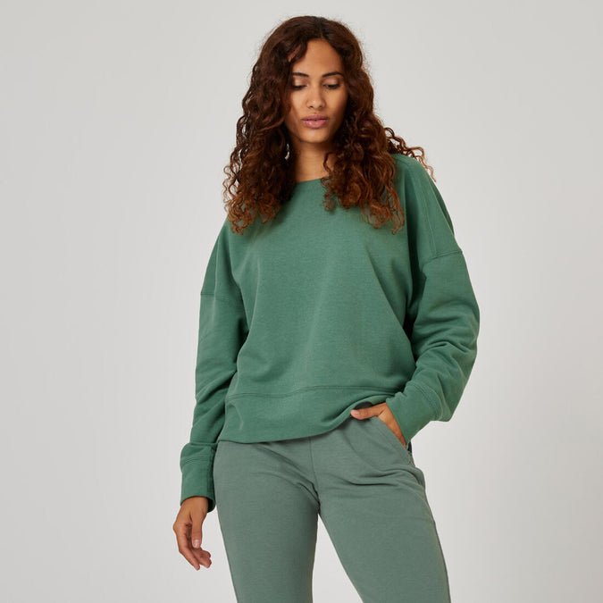 





Women's Loose-Fit Fitness Sweatshirt 120 - Laurel, photo 1 of 6