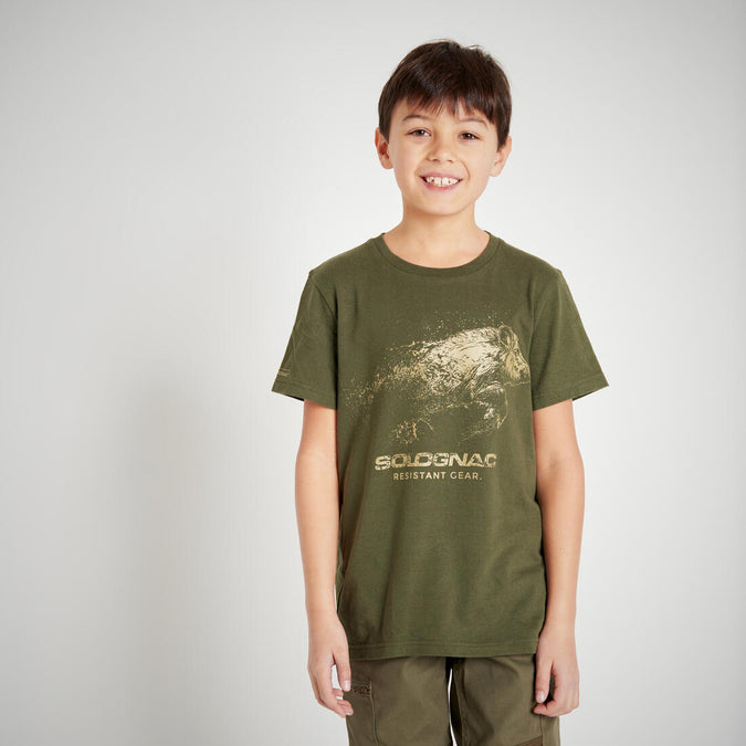 





Junior Country Sport Short-Sleeved Cotton T-Shirt - 100 Ltd Green Boar, photo 1 of 8