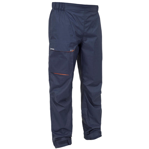 





Men's waterproof sailing overtrousers 100 Navy