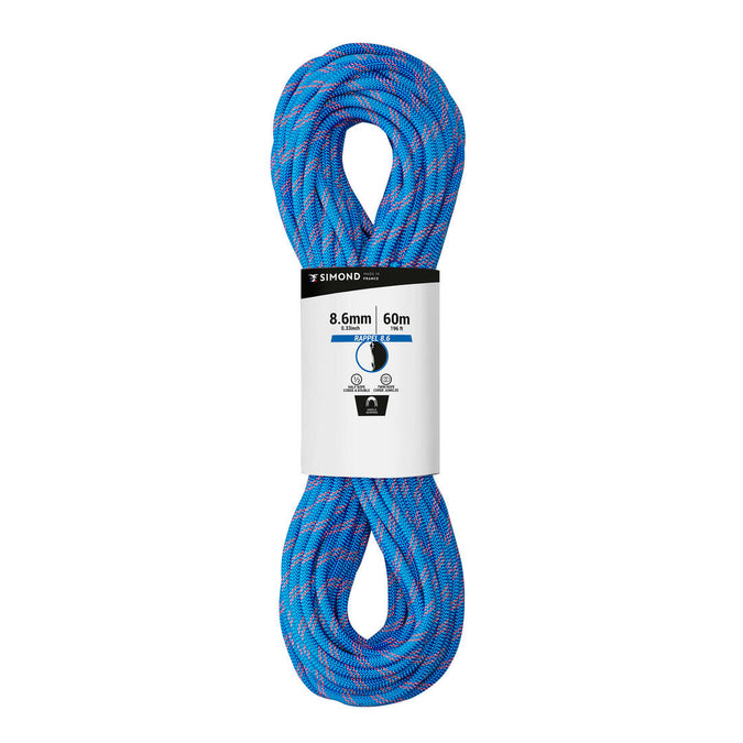 





Double climbing and mountaineering rope 8.6 mm x 60 m - RAPPEL 8.6, photo 1 of 6