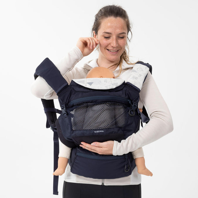 





Physiological Baby Carrier from 9 months to 15 kg - MH500 Navy Blue, photo 30 of 35