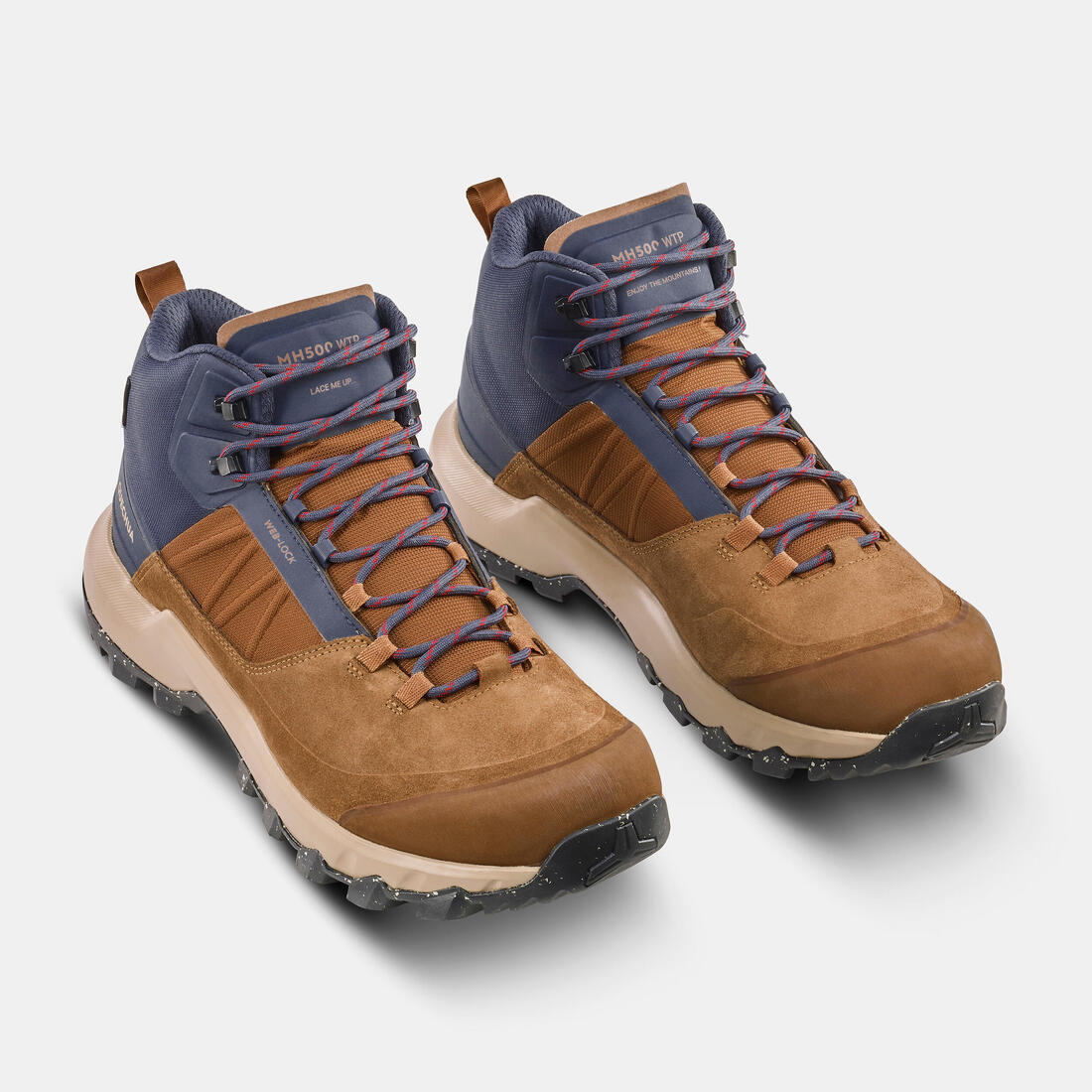 Men's Waterproof Mountain Walking Shoes - MH500 Mid