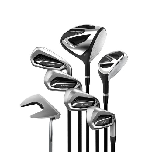 





ADULT GOLF KIT 7 CLUBS RIGHT HANDED GRAPHITE SIZE 1 - INESIS 100