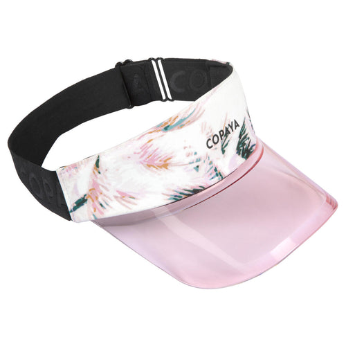 





Adult Elasticated Beach Visor - White/Pink