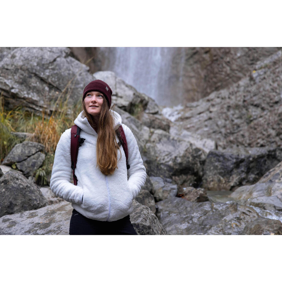 SH100 Women’s ultra-warm snow hiking fleece jacket