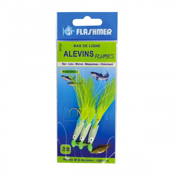 





Phosphorescent Fry Sea Fishing Feather Rig 3 Hooks, photo 1 of 1