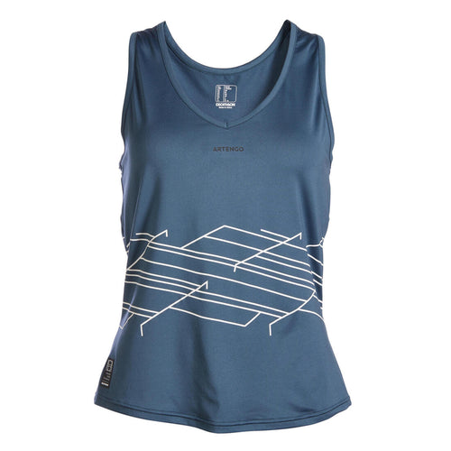 





Women's Tennis Quick-Dry Tank Top Dry 500 - Grey