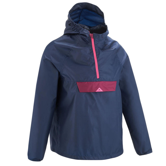 





Kids' Waterproof Hiking Jacket - MH100 Navy Blue and Pink - age 7-15 years, photo 1 of 6