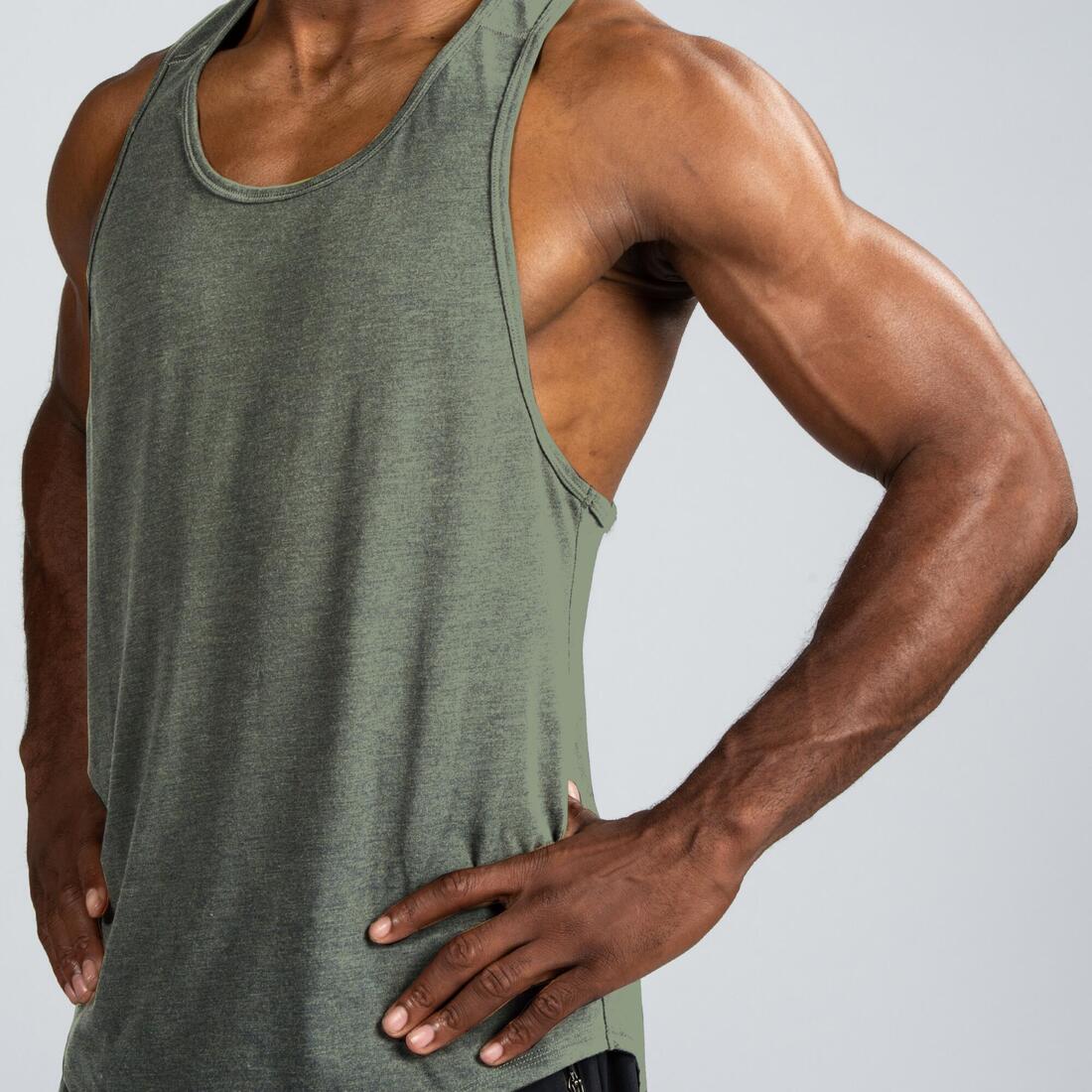 Men's Breathable Performance Weight Training Stringer Tank Top