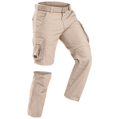 





Men's Travel Trekking Zip-Off Cargo Trousers - Travel 100 Zip-Off