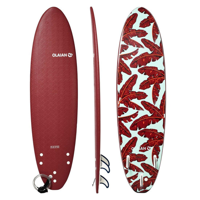





FOAM SURFBOARD 500 7'. Supplied with a leash and 3 fins., photo 1 of 10