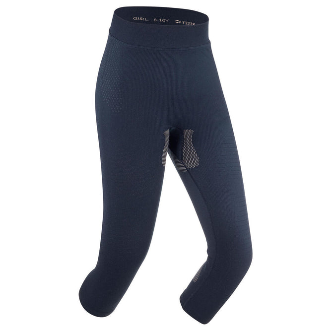 





Kids’ seamless skiing thermal base layer bottoms I-Soft 900 - Navy / Beige, photo 1 of 7