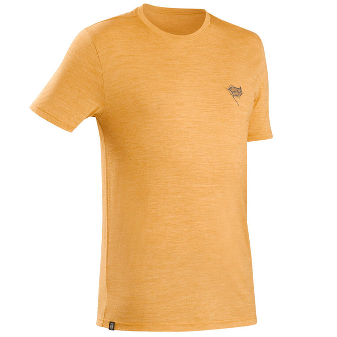 





Men’s short-sleeved Merino wool hiking travel t-shirt - TRAVEL 500, photo 1 of 8