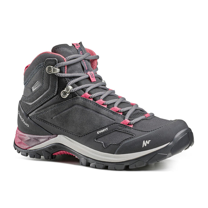 





Women's waterproof mountain hiking boots - MH500 Mid - Pink/Grey, photo 1 of 6