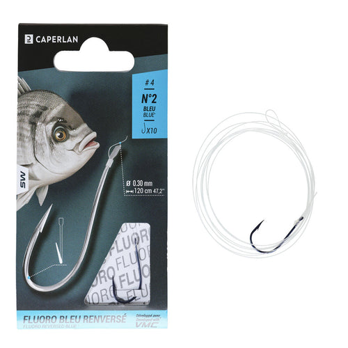 





SN HOOK fluorosea bluereversed spade-end hooks to line for sea fishing