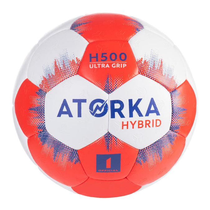 





Kids' Size 1 Hybrid Handball Ball - Grey/Red, photo 1 of 5