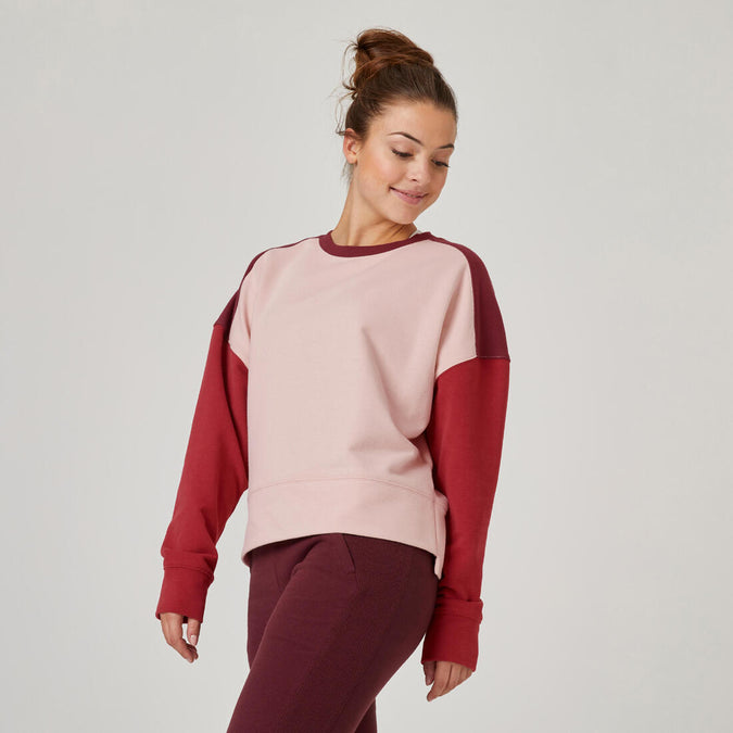 





Women's Loose Fitness Sweatshirt 120 Cosmeto - Pink/Burgundy, photo 1 of 7