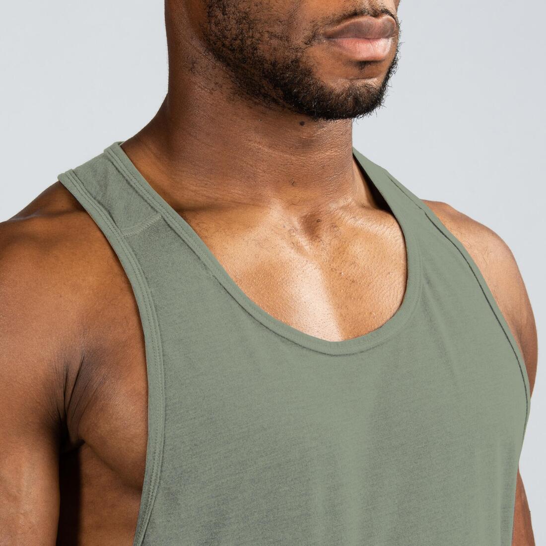 Men's Breathable Performance Weight Training Stringer Tank Top