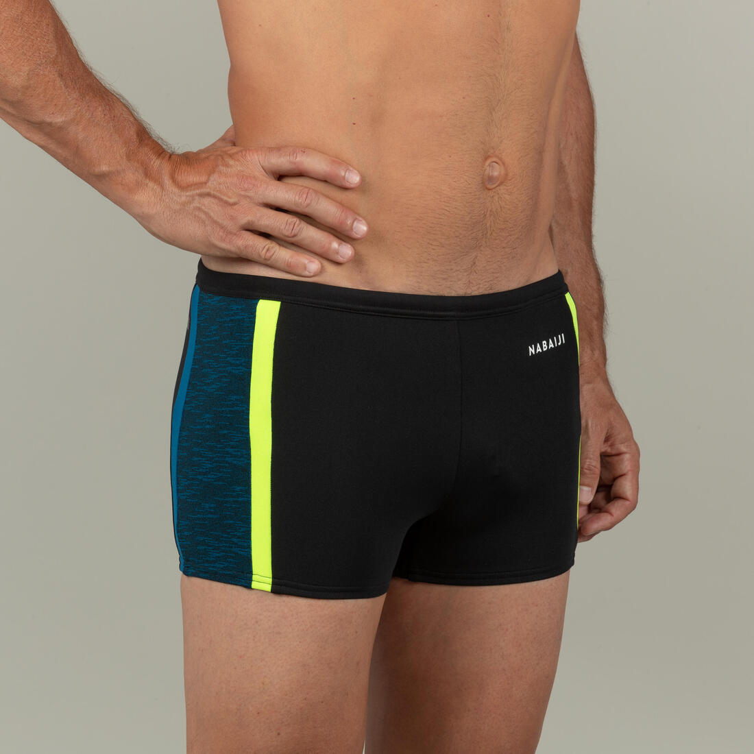 Men's Swimming Trunks - Yoko - Black / Yellow / Blue