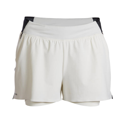 





Women's Tennis Lightweight 2-in-1 Shorts Light 900 - Off-White