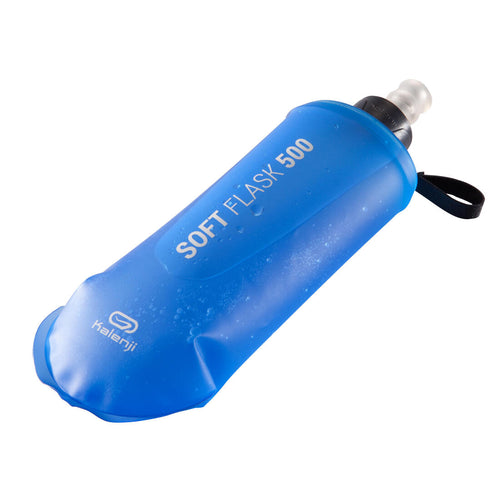 





500 ML FLEXIBLE TRAIL RUNNING WATER BOTTLE - BLUE