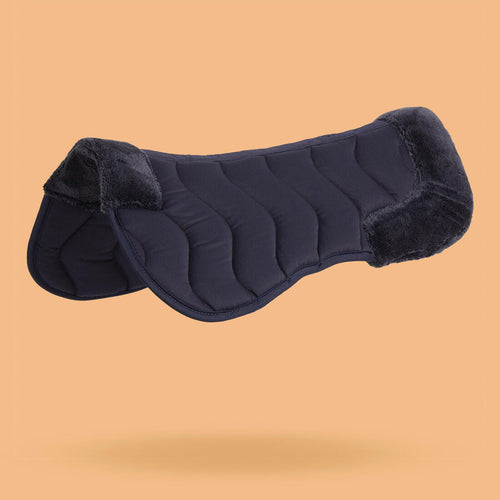 





Horse & Pony Synthetic Sheepskin Saddle Pad 500 - Dark Petrol