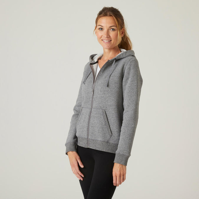 





Women's Zip-Up Fitness Hoodie 500, photo 1 of 6