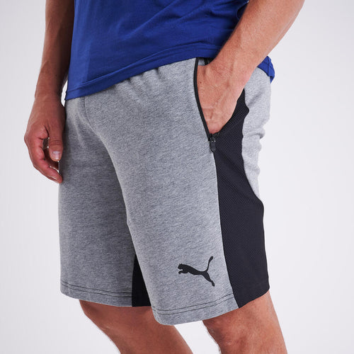 





Men's Straight-Leg Cotton Fitness Shorts With Pocket - Grey