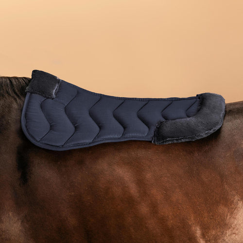 





Horse & Pony Synthetic Sheepskin Saddle Pad 100 - Navy